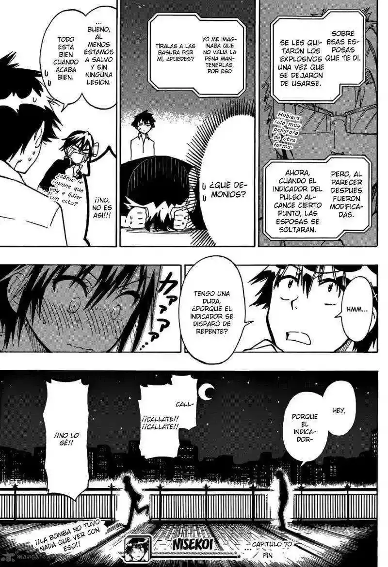 Nisekoi capítulo 70, página 22