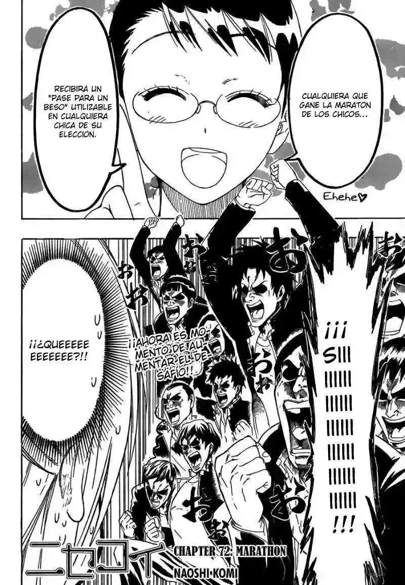 Nisekoi capítulo 72, página 4