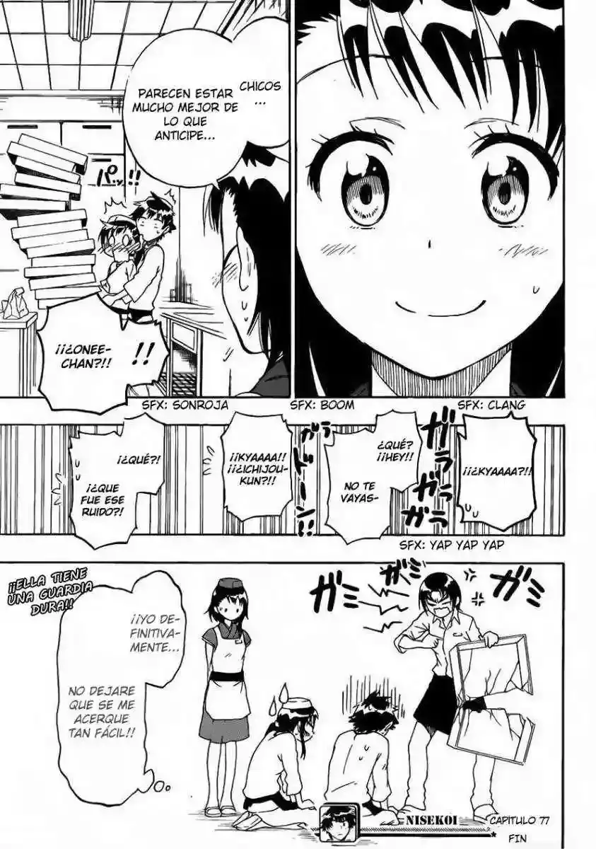 Nisekoi capítulo 77, página 20