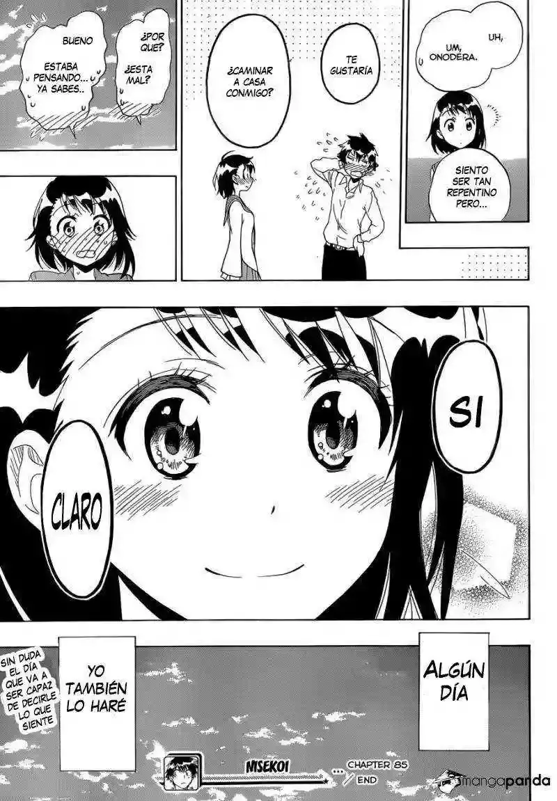 Nisekoi capítulo 85, página 18