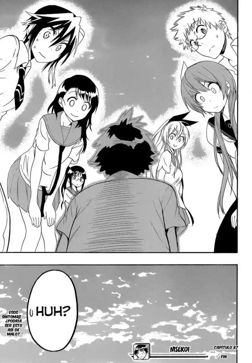 Nisekoi capítulo 87, página 20