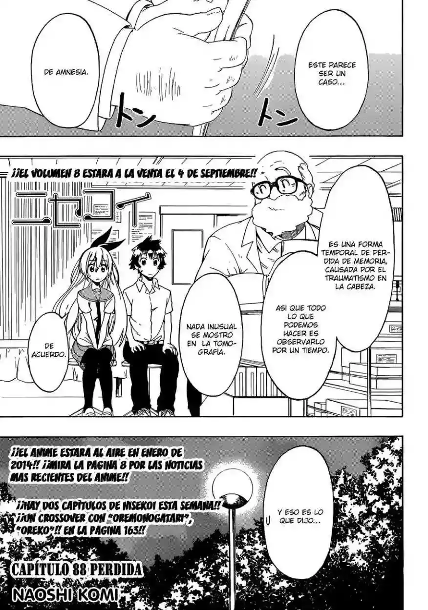 Nisekoi capítulo 88, página 2