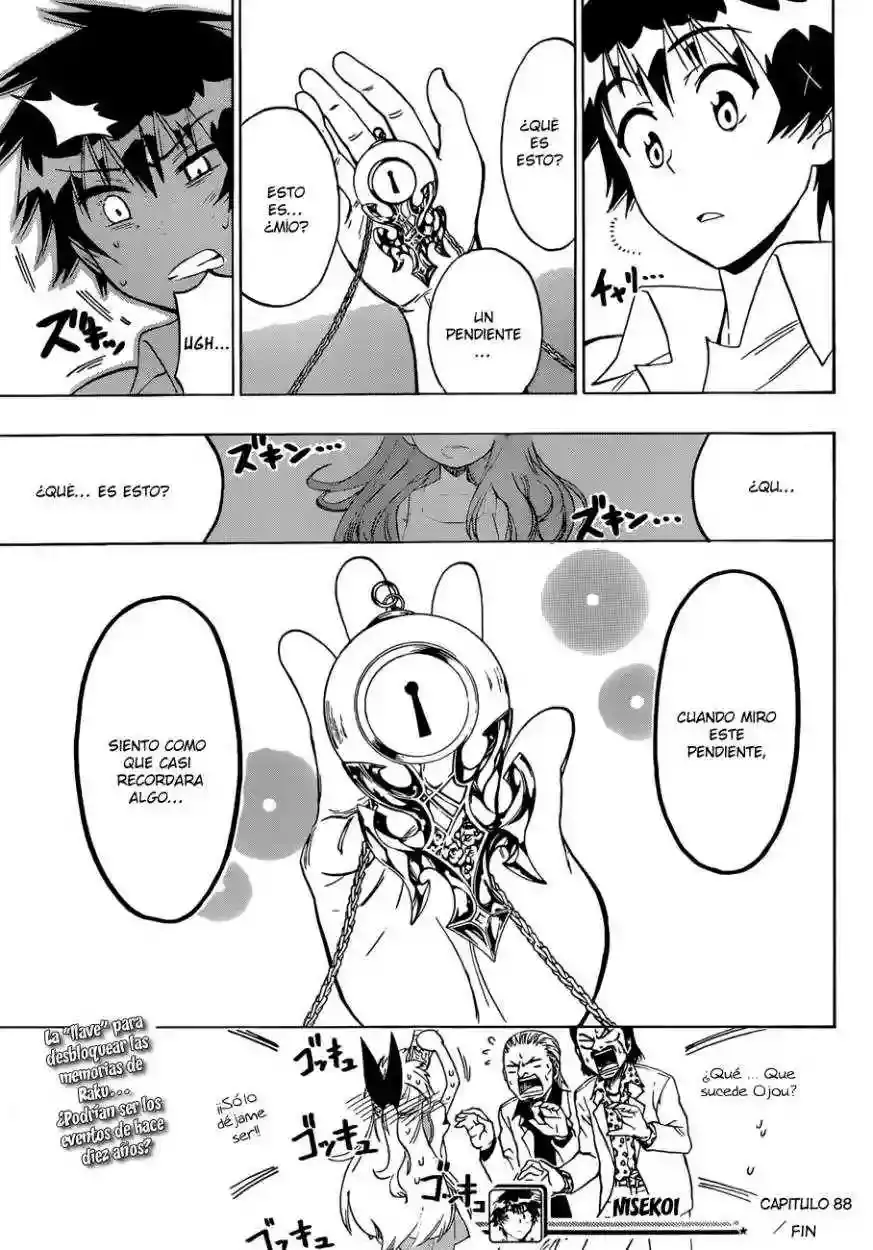 Nisekoi capítulo 88, página 20
