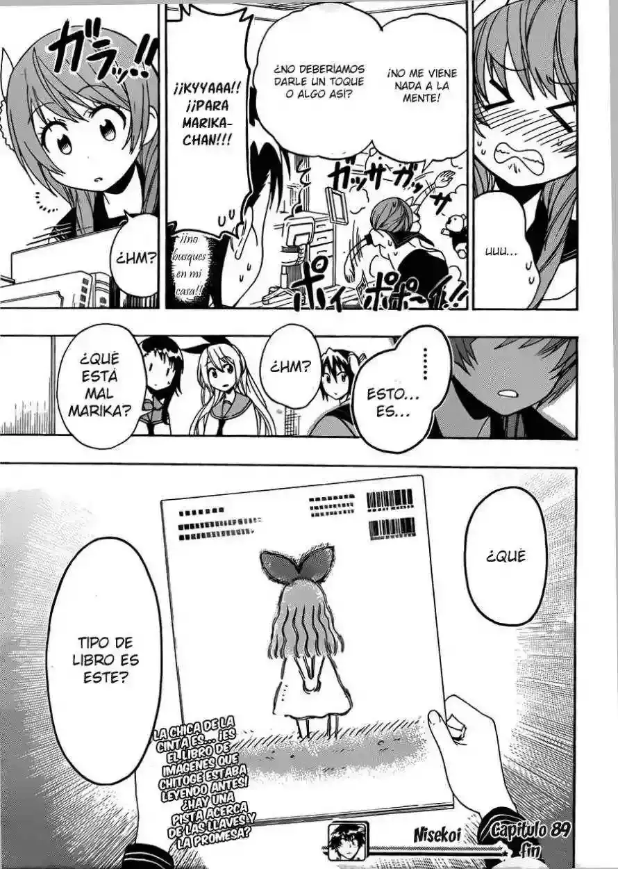 Nisekoi capítulo 89, página 20