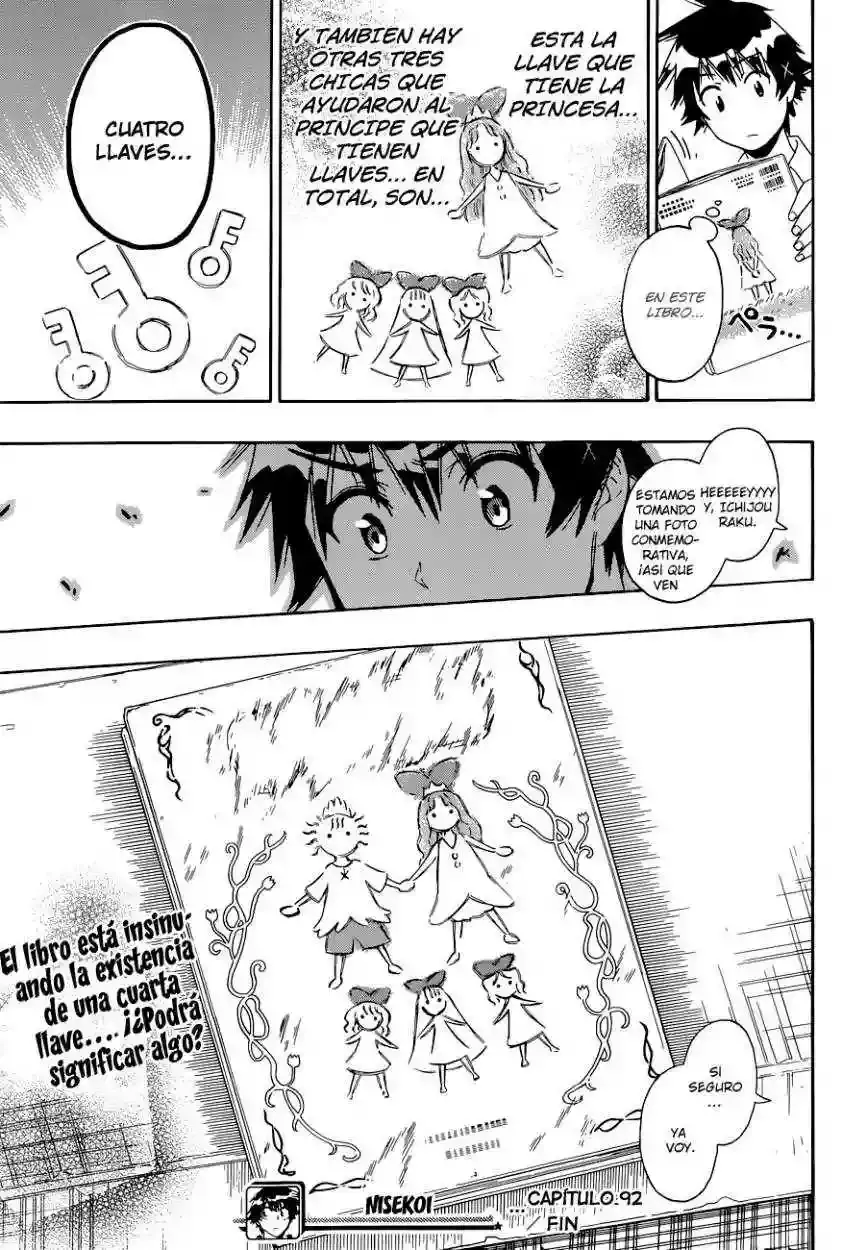 Nisekoi capítulo 92, página 21