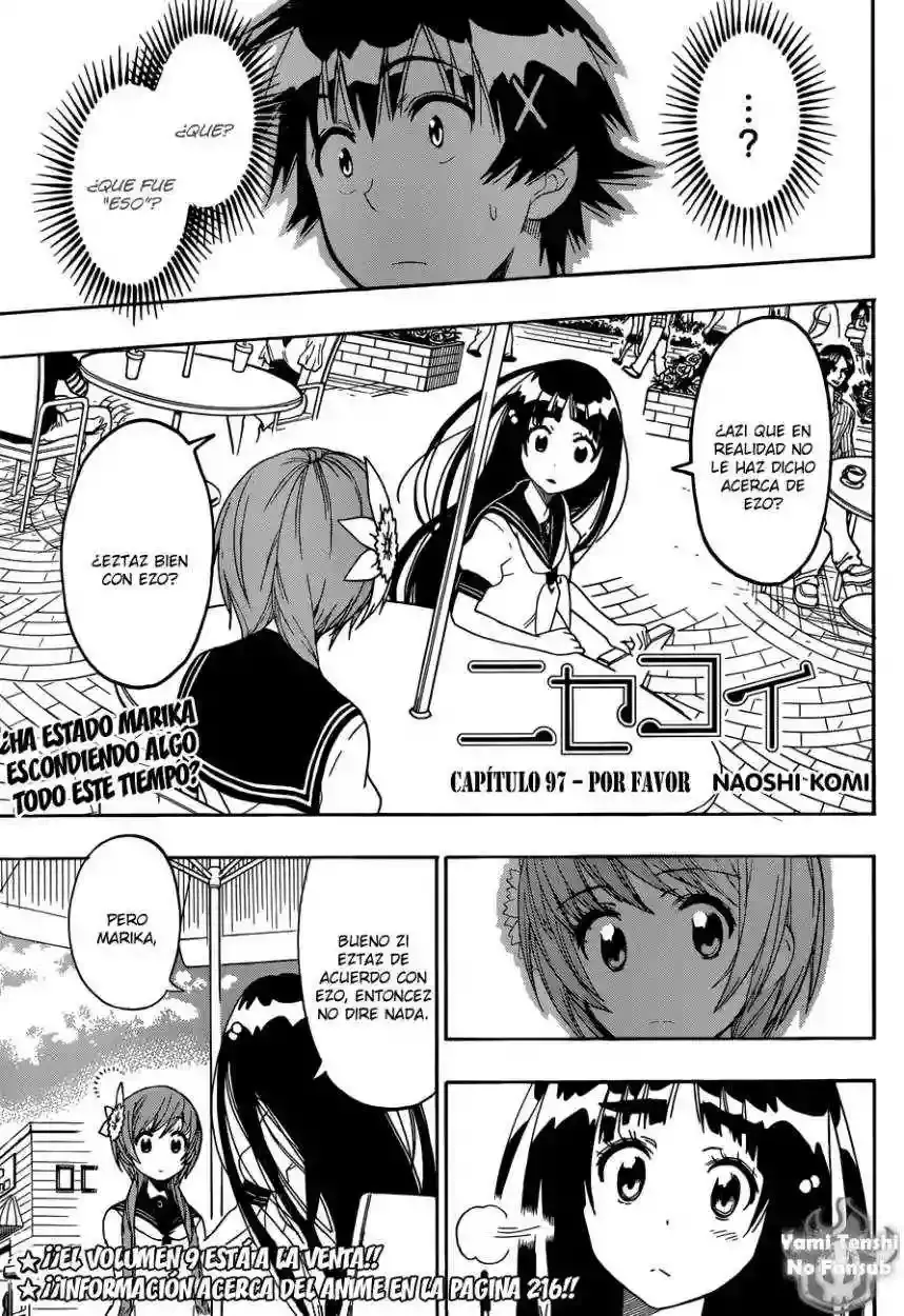 Nisekoi capítulo 97, página 3