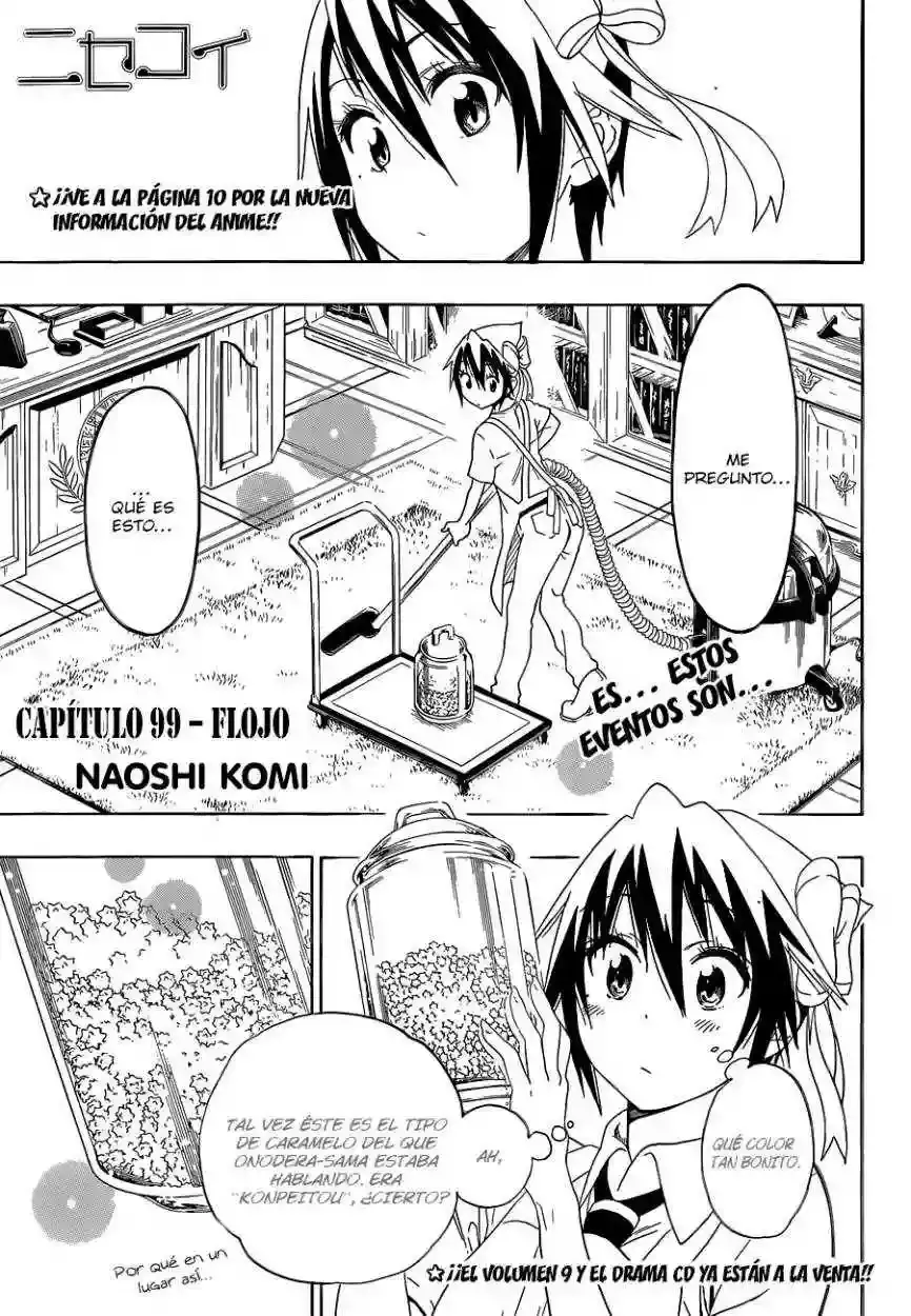 Nisekoi capítulo 99, página 3