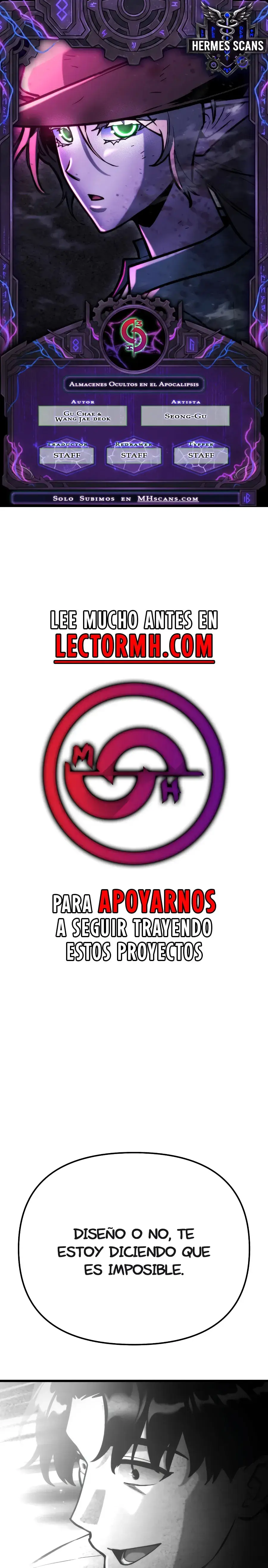 Oculto el centro de logística en el apocalipsis capítulo 71, página 1