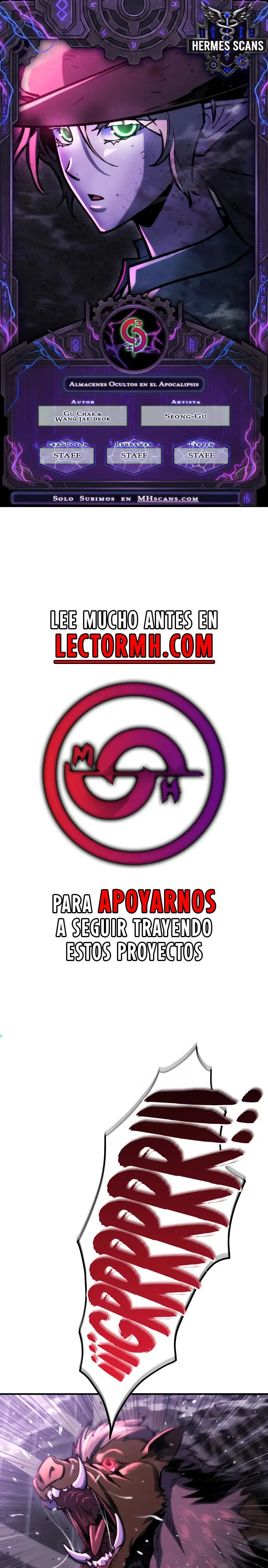 Oculto el centro de logística en el apocalipsis capítulo 73, página 2
