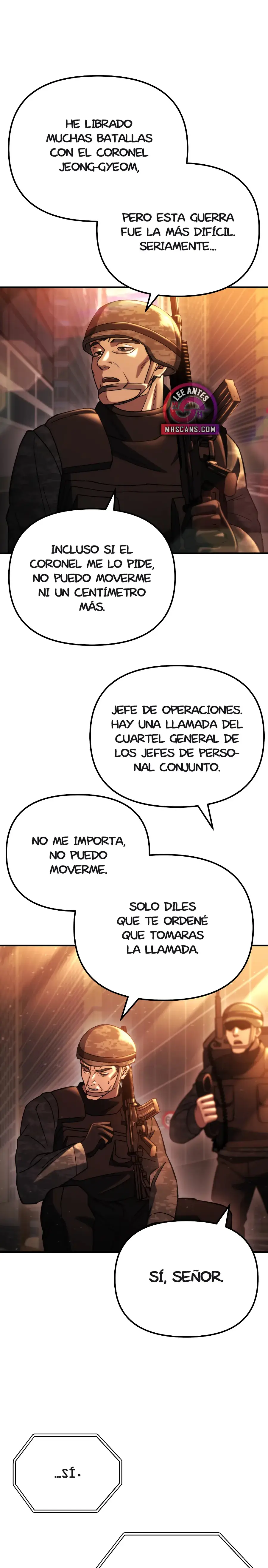 Oculto el centro de logística en el apocalipsis capítulo 74, página 36