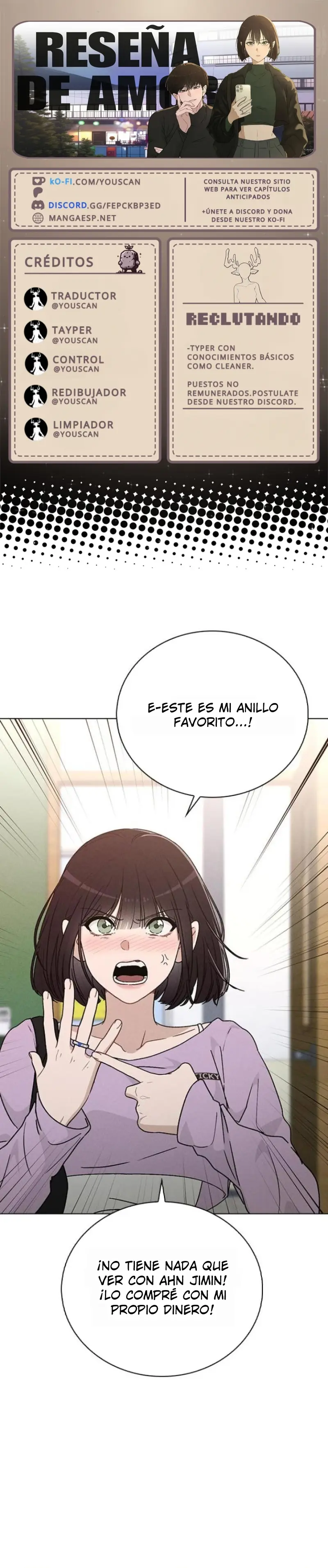 Reseña de amor capítulo 11, página 1