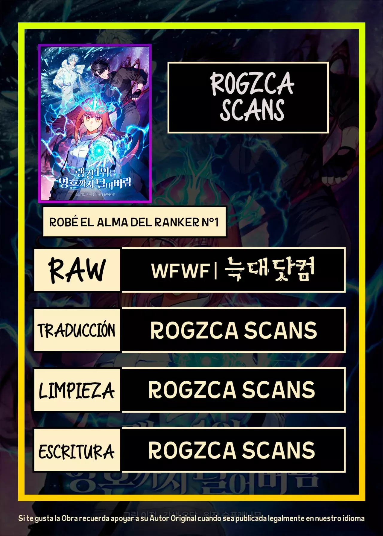 Robe El Alma Del Ranker Numero Uno capítulo 87, página 1