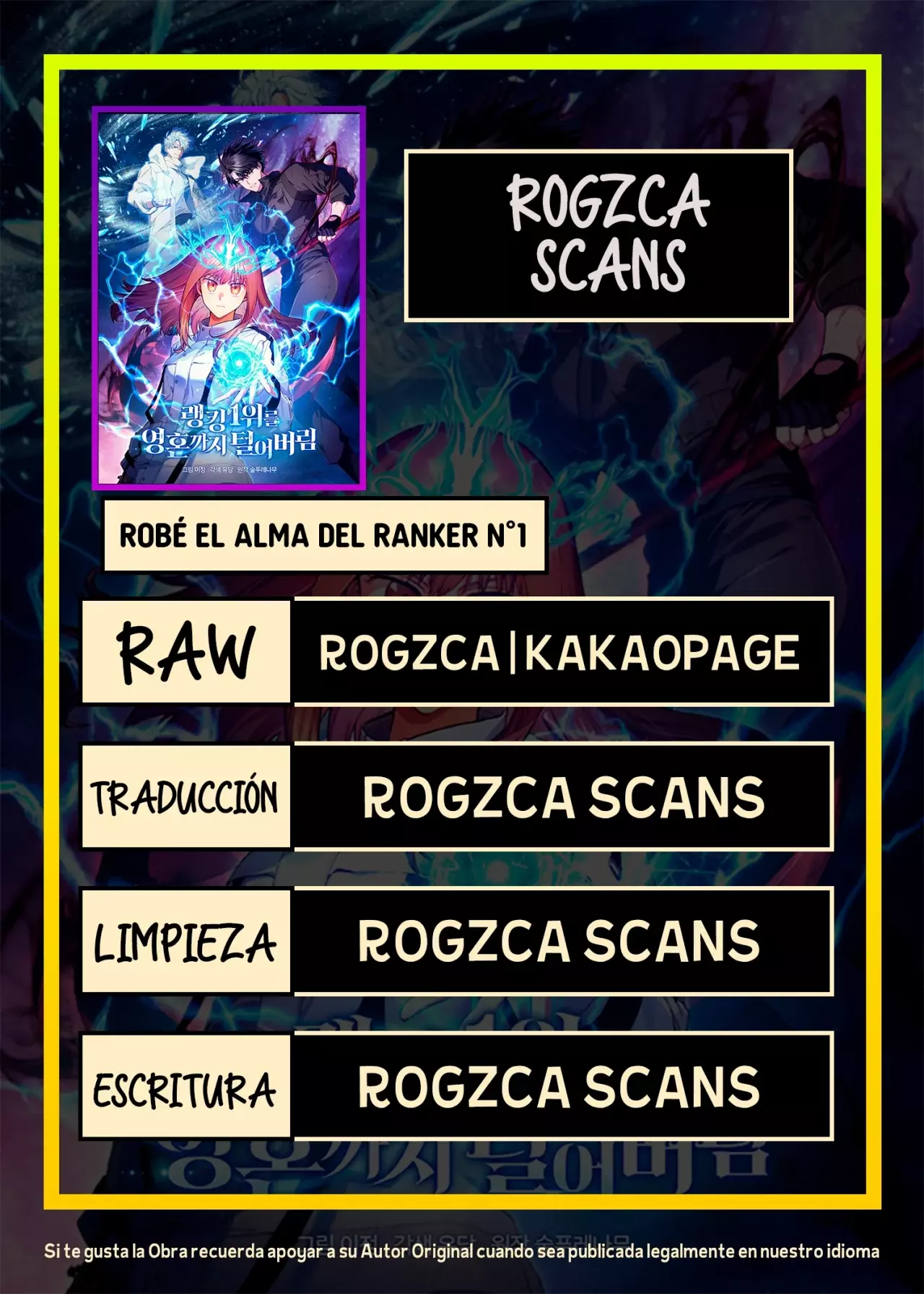 Robe El Alma Del Ranker Numero Uno capítulo 89, página 1