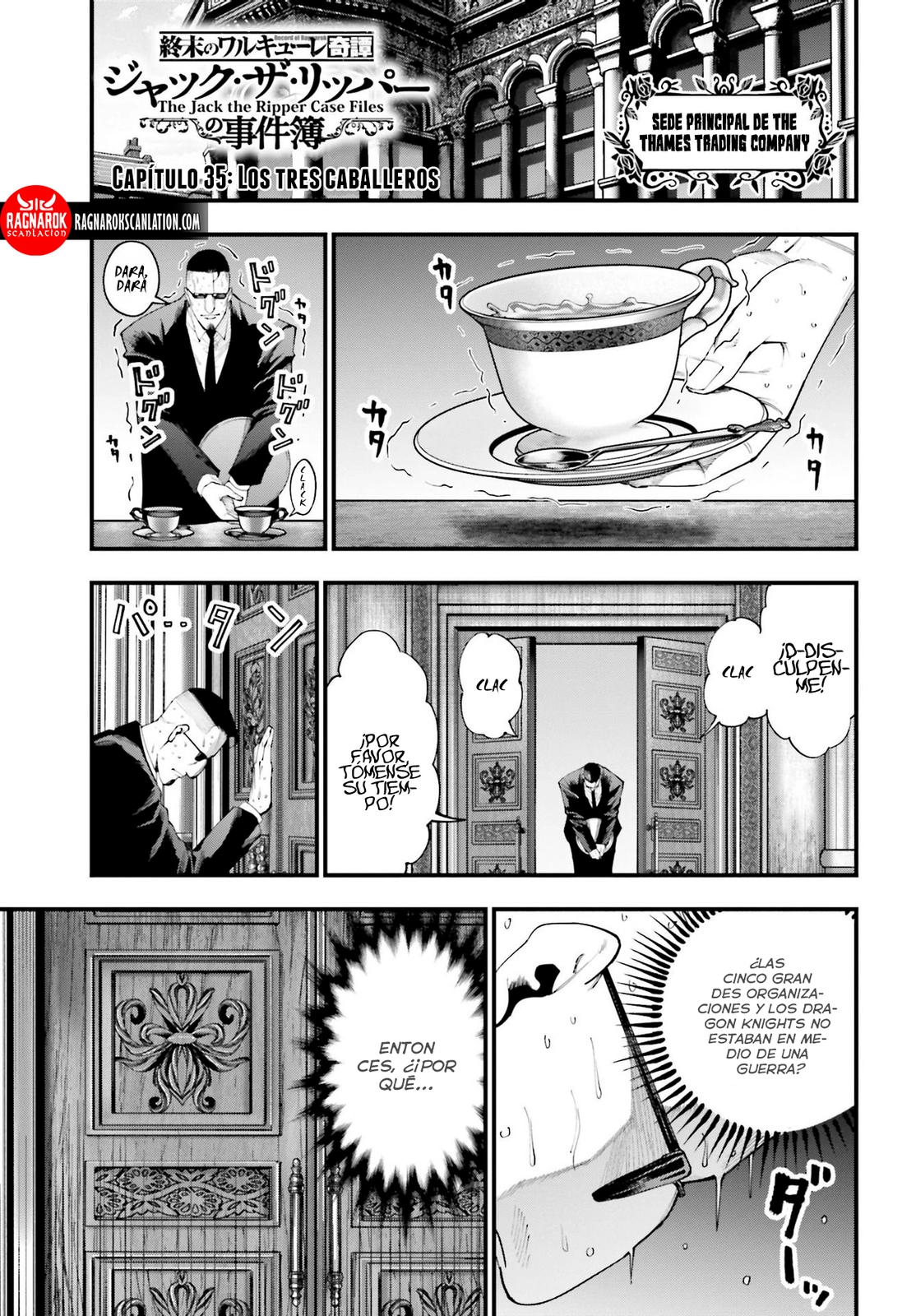 Shuumatsu no Valkyrie: Los expedientes de Jack el Destripador capítulo 35, página 1