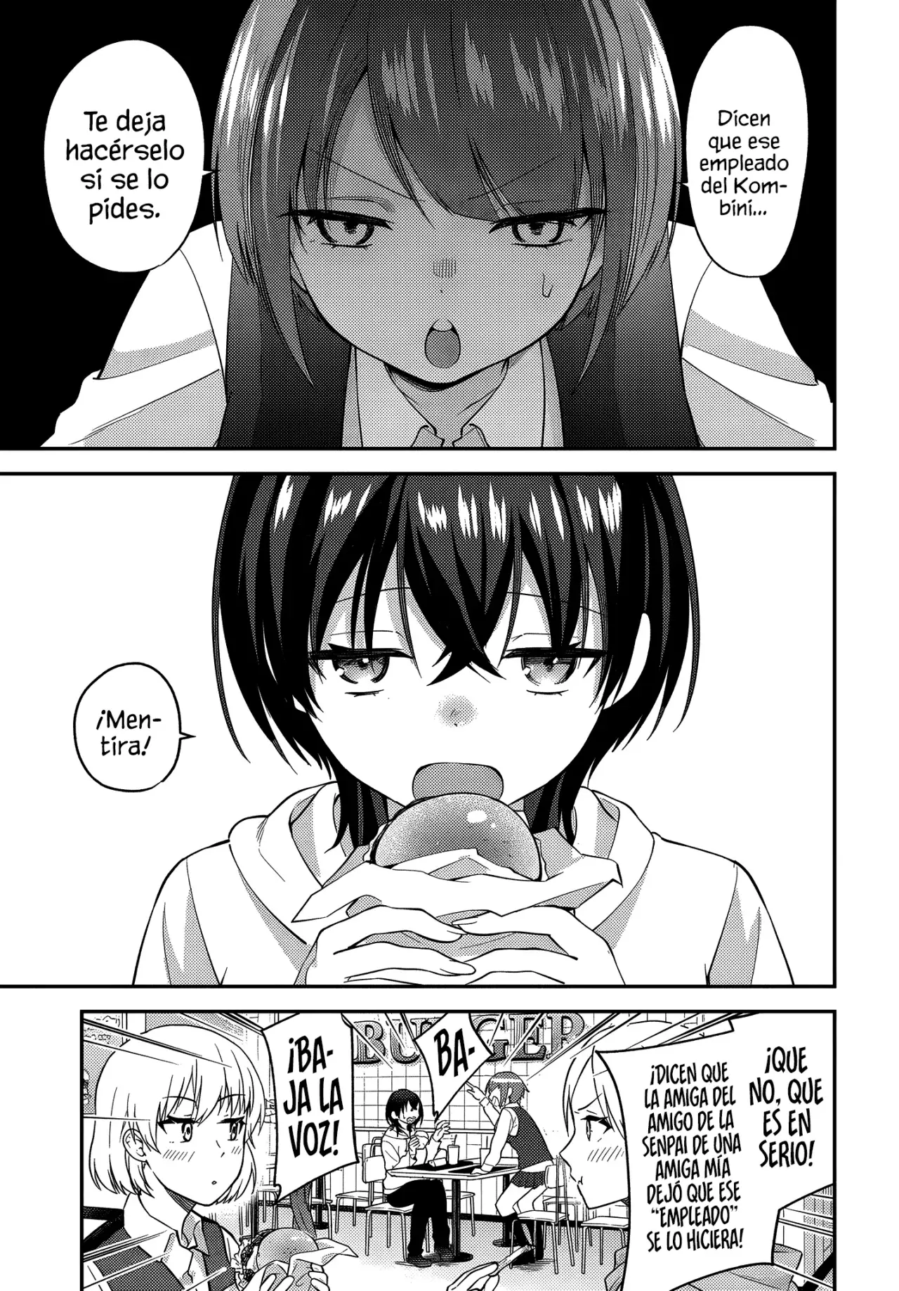 Sexo en un sauna con una Gyaru sin maquillar capítulo 4, página 3