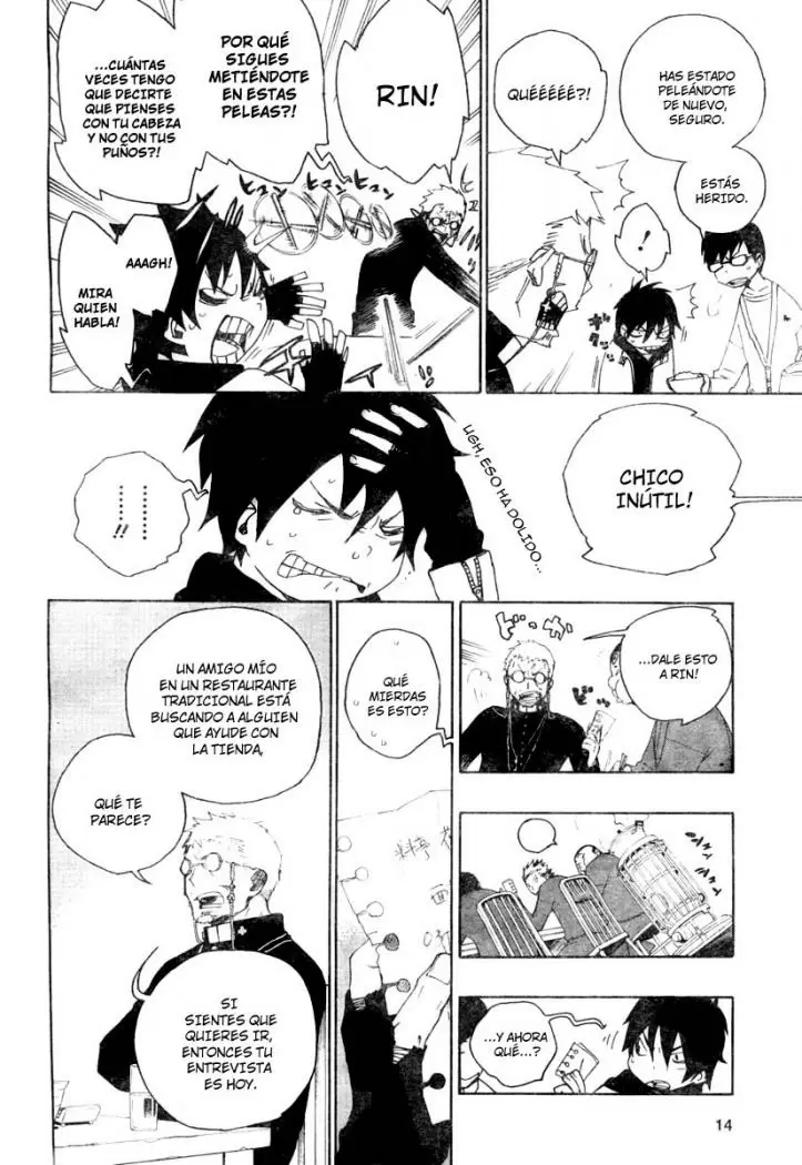 Ao no Exorcist capítulo 1, página 6