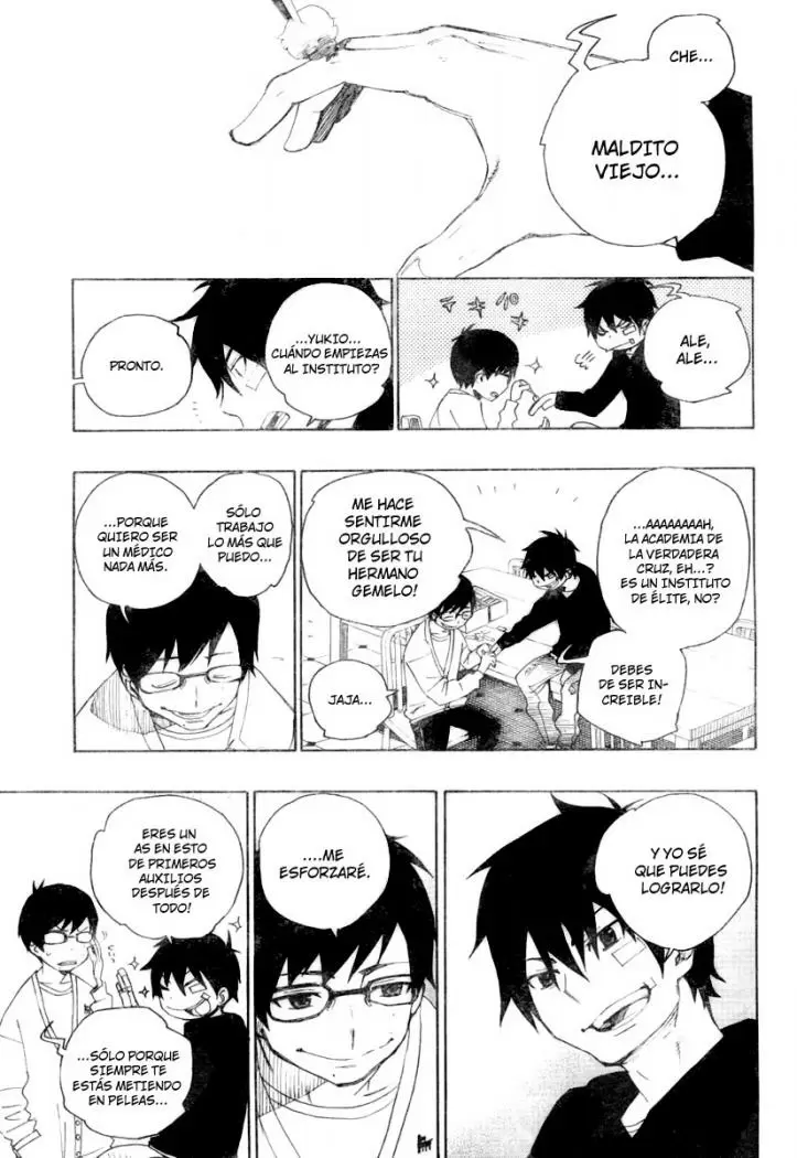 Ao no Exorcist capítulo 1, página 9