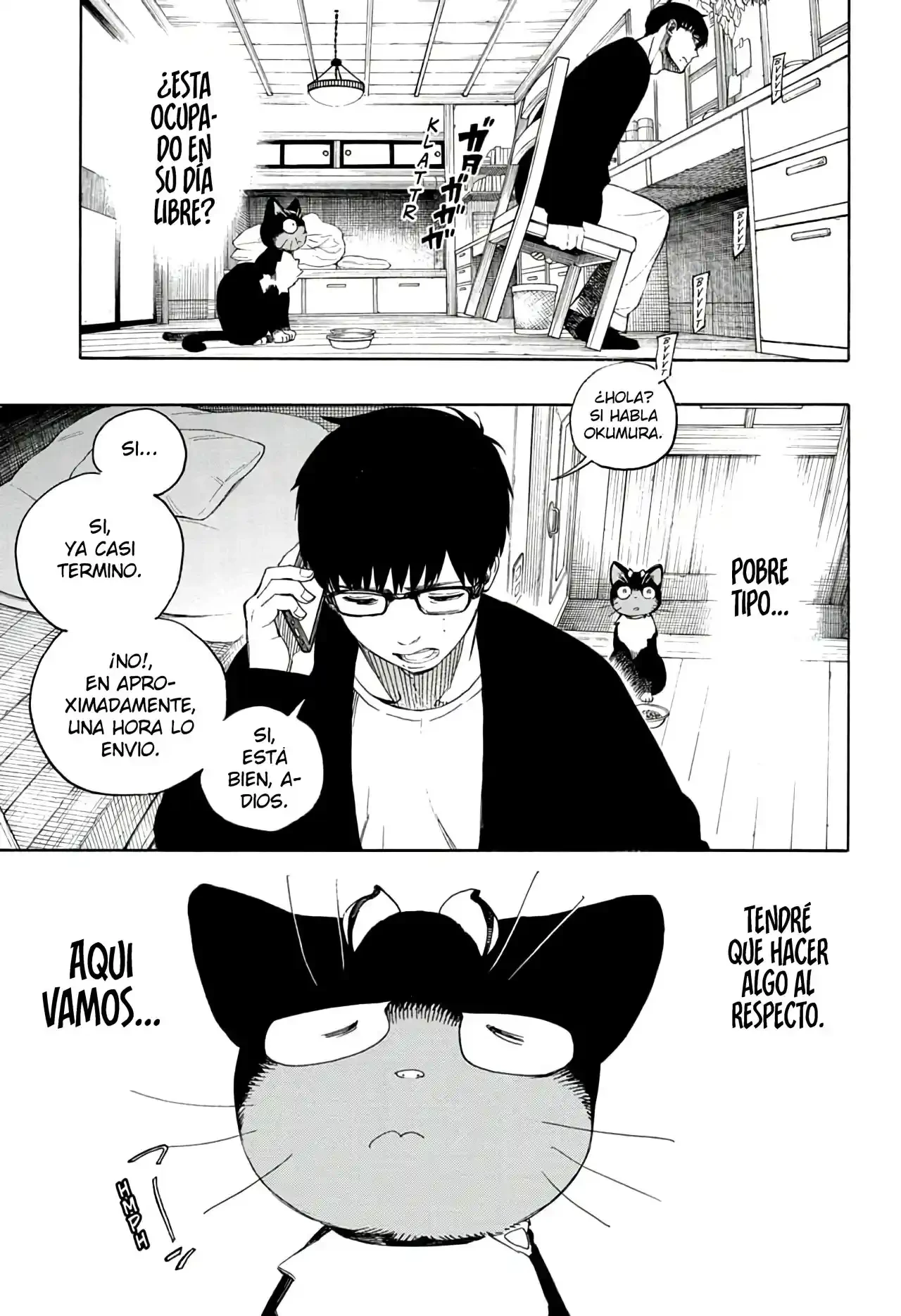 Ao no Exorcist capítulo 135.5, página 7