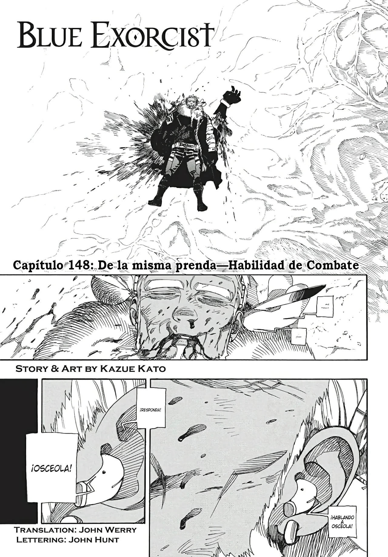 Ao no Exorcist capítulo 148, página 4
