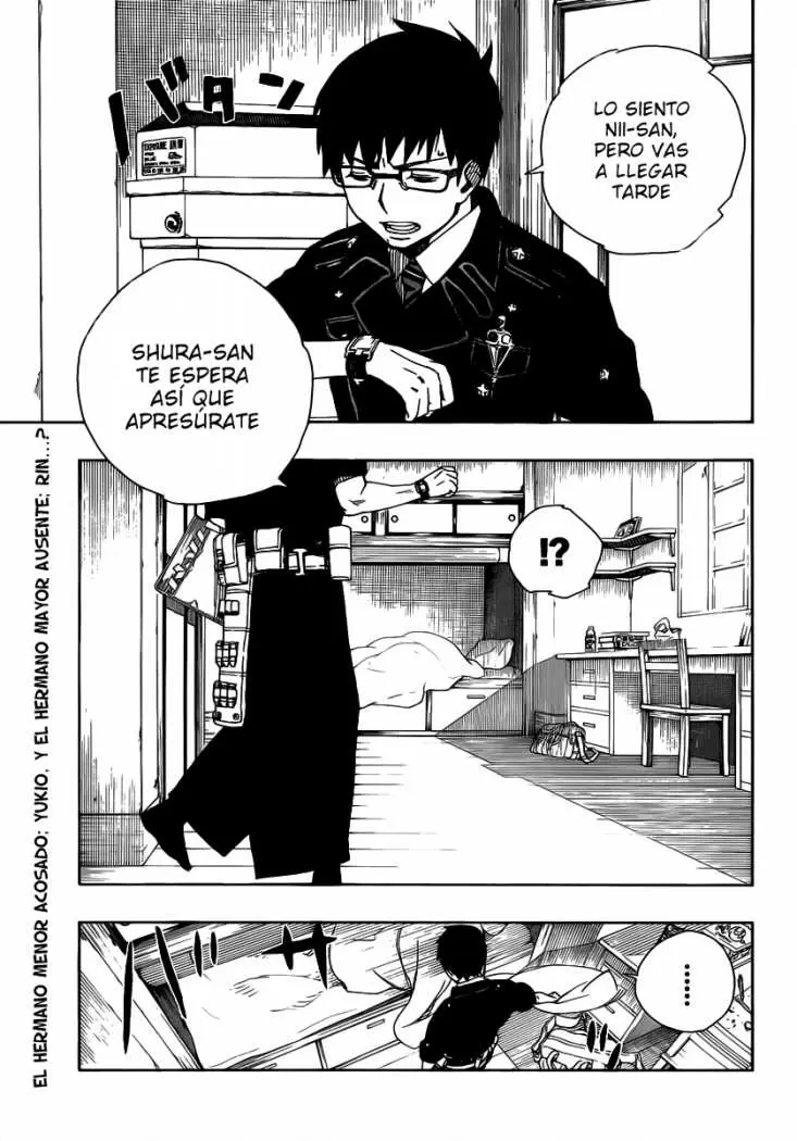 Ao no Exorcist capítulo 15, página 1