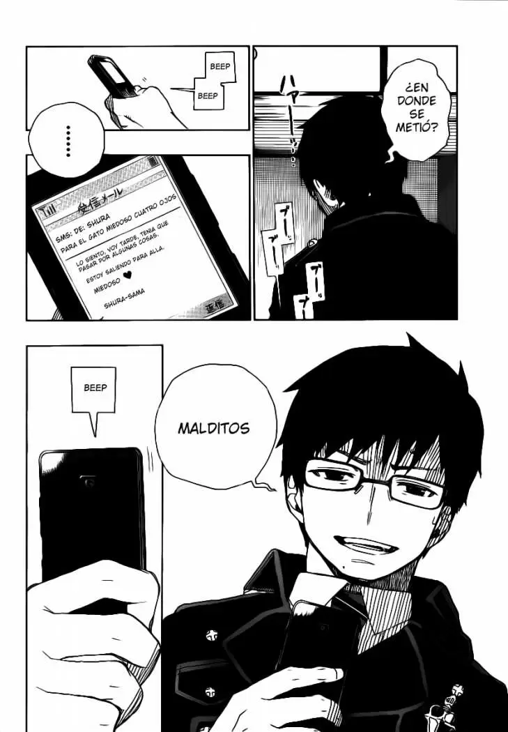 Ao no Exorcist capítulo 15, página 3
