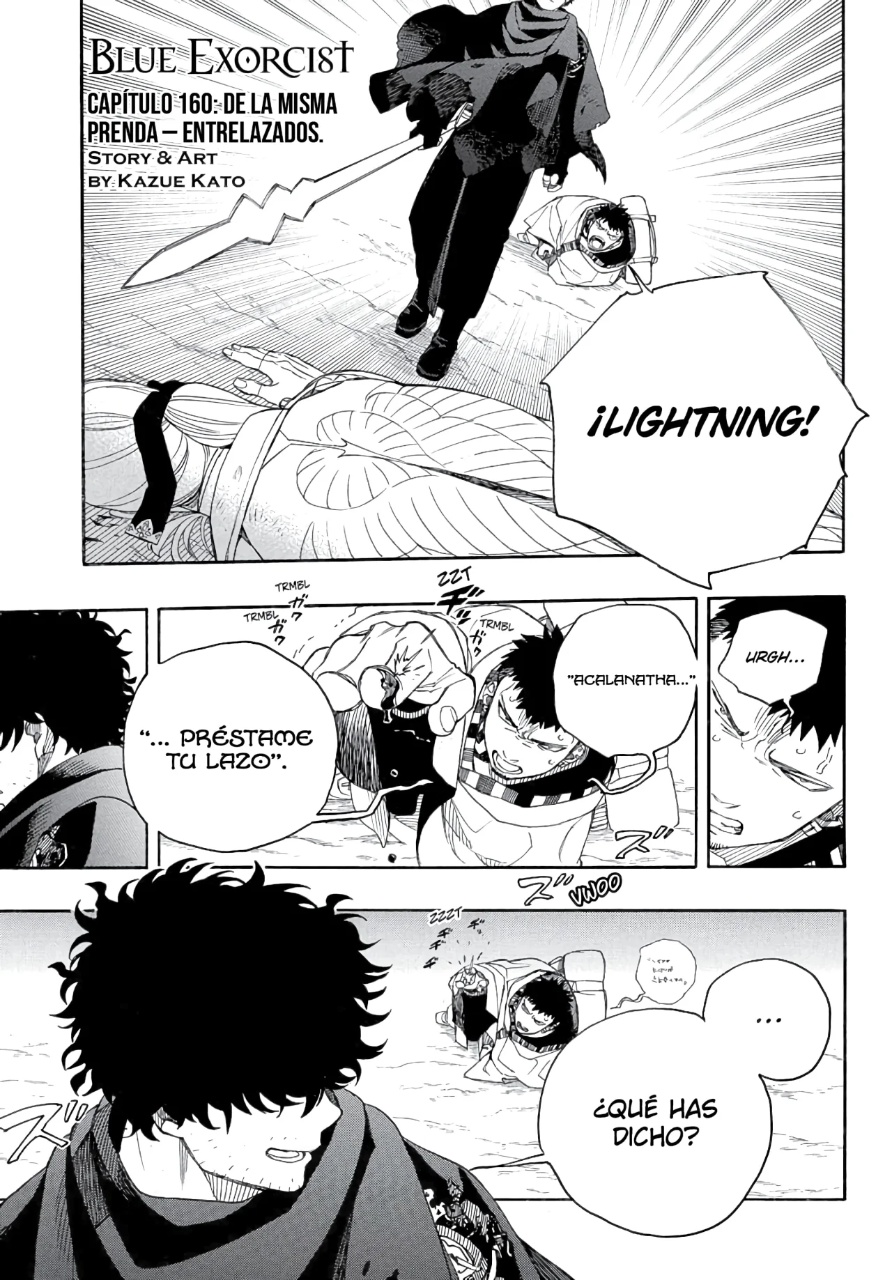 Ao no Exorcist capítulo 160, página 4