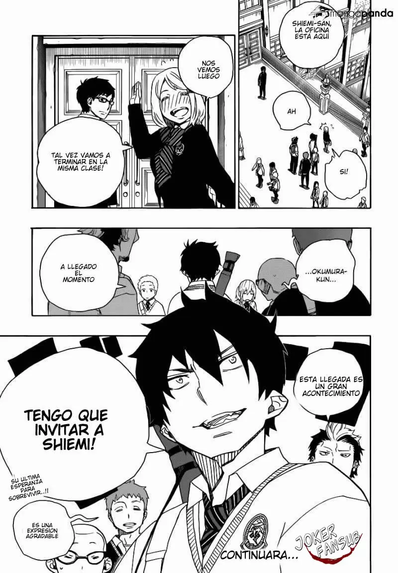 Ao no Exorcist capítulo 45, página 27