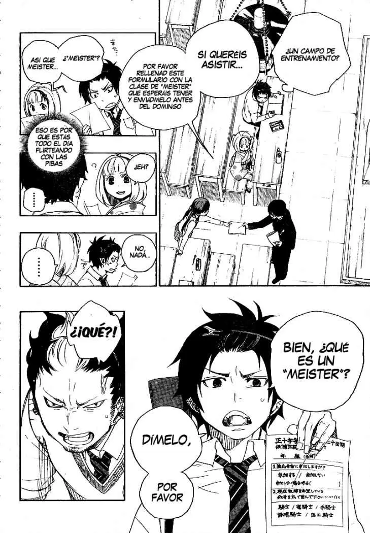 Ao no Exorcist capítulo 5, página 7