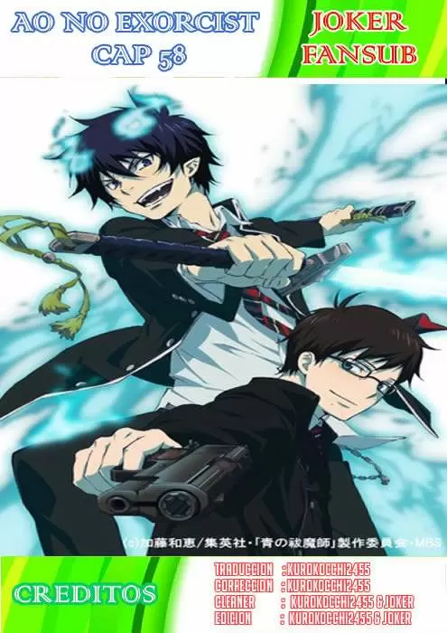 Ao no Exorcist capítulo 58, página 2
