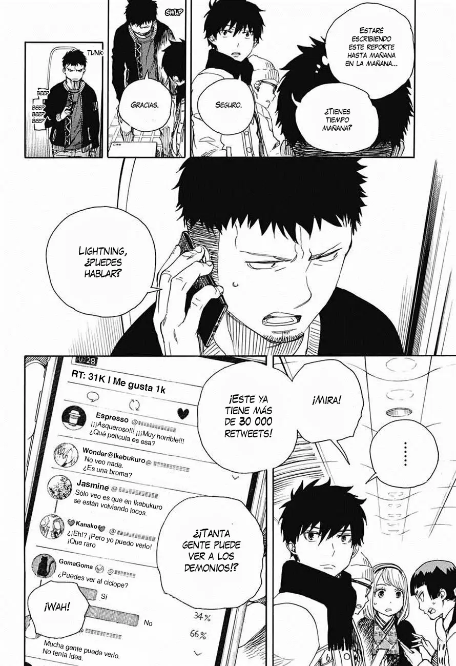Ao no Exorcist capítulo 92, página 8