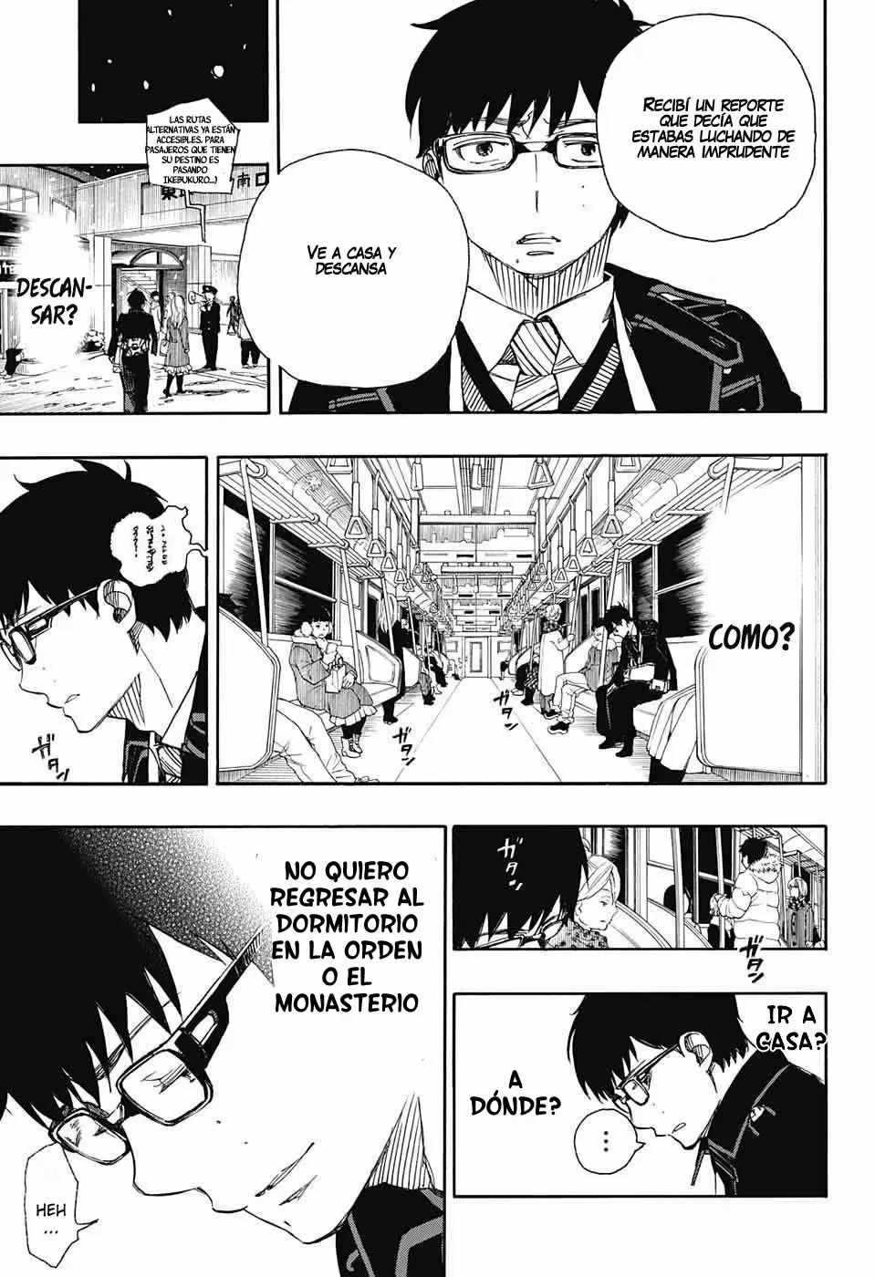 Ao no Exorcist capítulo 93, página 8