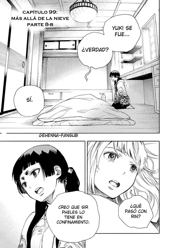 Ao no Exorcist capítulo 99.5, página 3