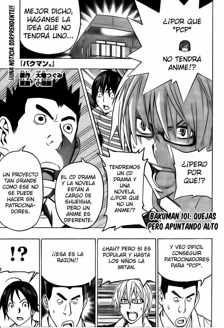 Bakuman capítulo 101, página 1