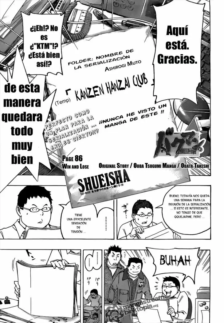 Bakuman capítulo 86, página 1