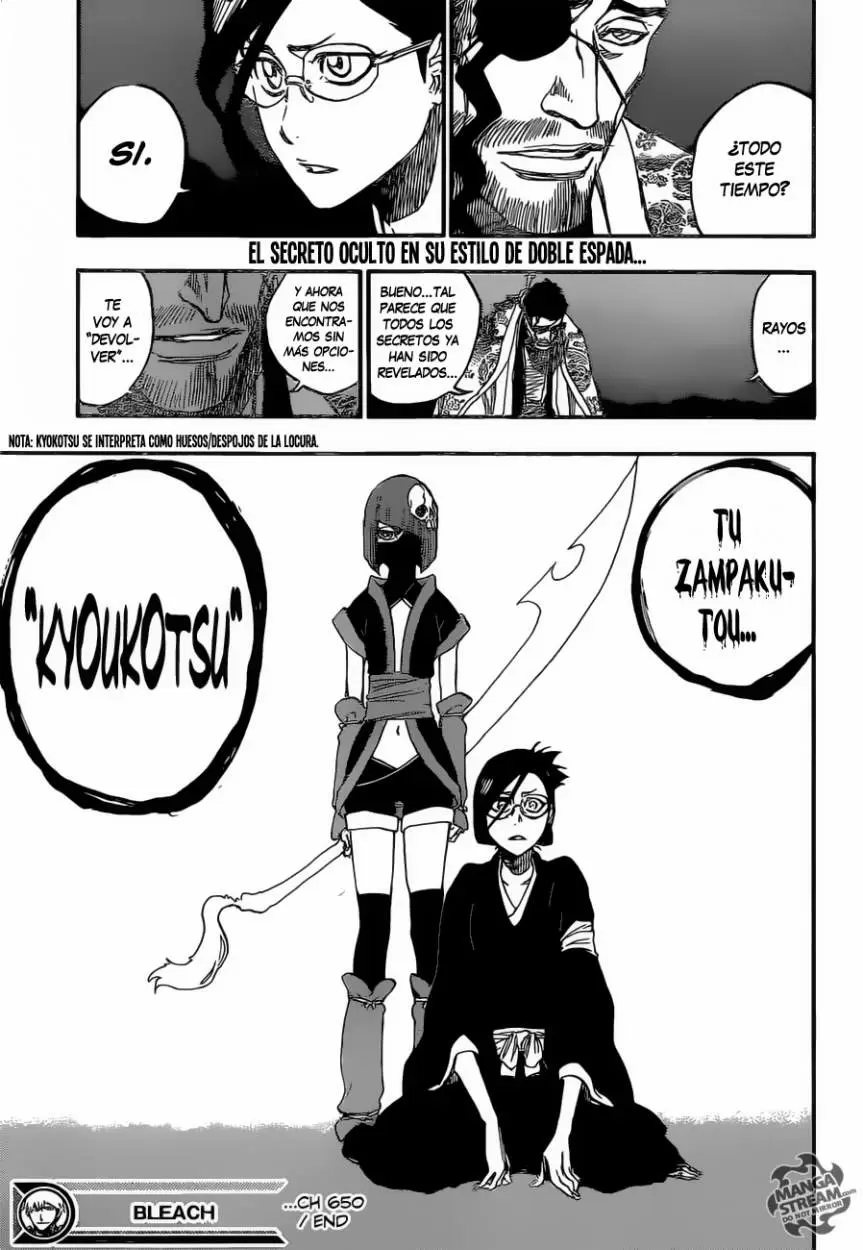 Bleach capítulo 650, página 18