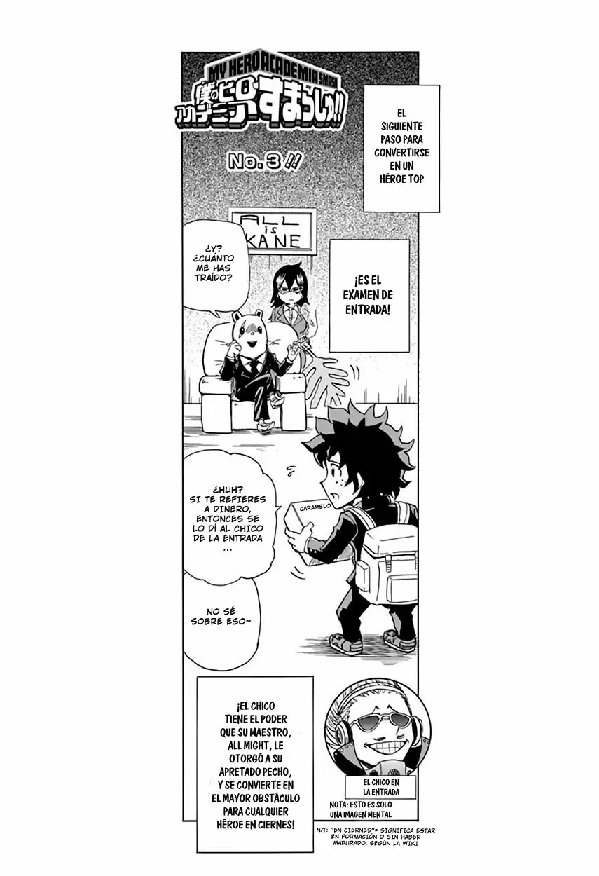 Boku no Hero Academia SMASH!! capítulo 3, página 3