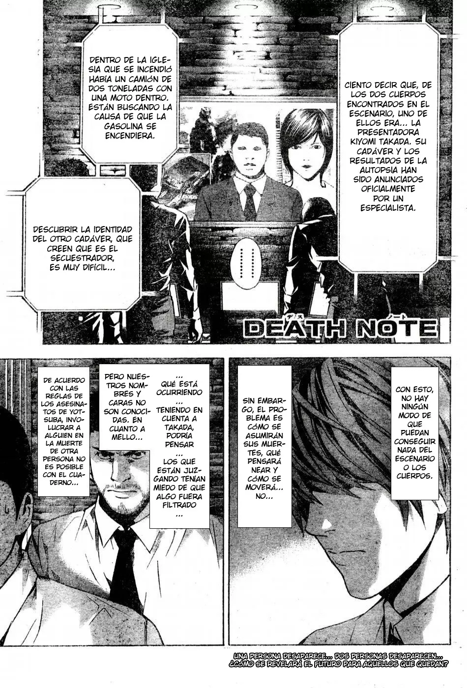 Death Note capítulo 100, página 1