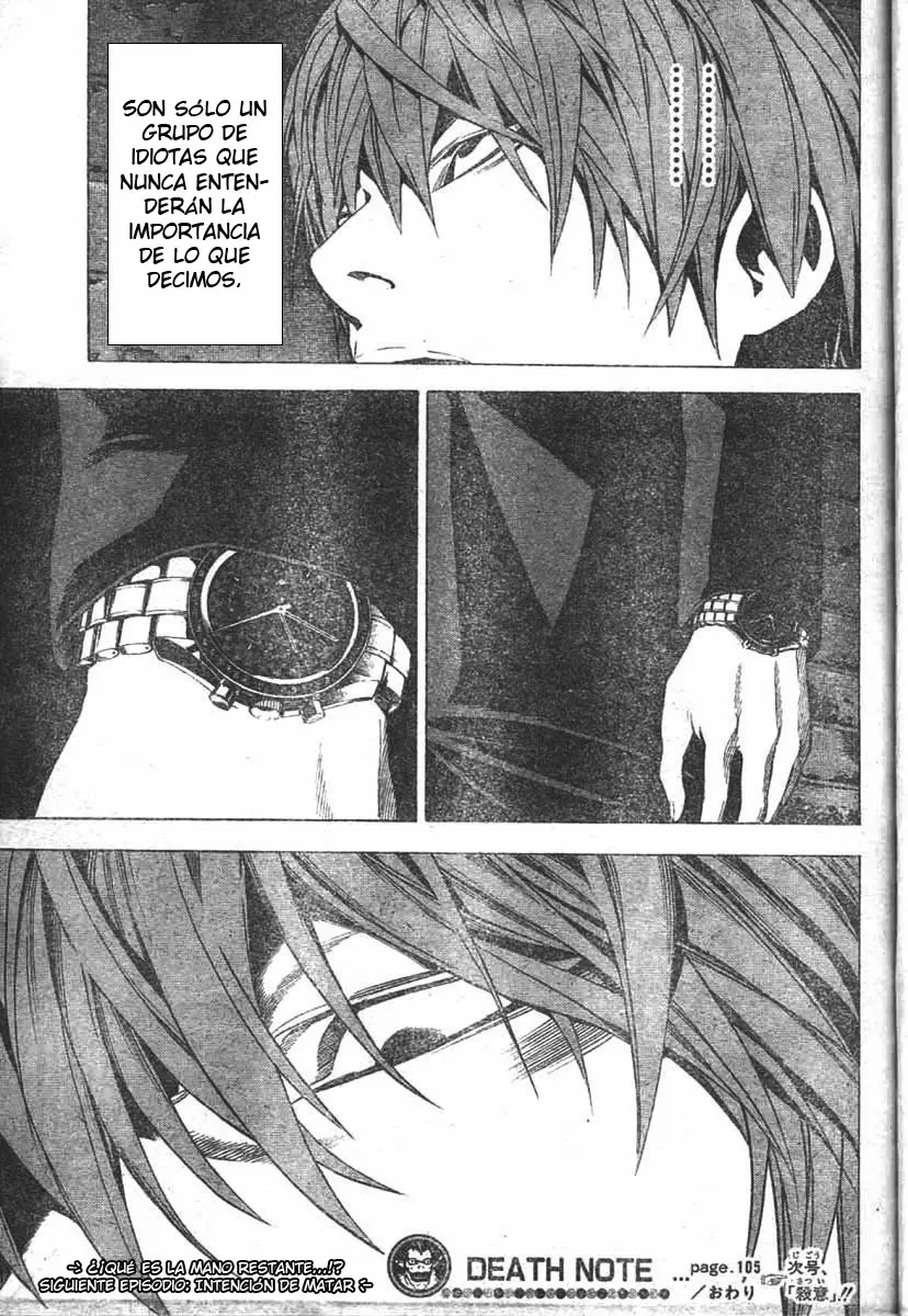 Death Note capítulo 105, página 19