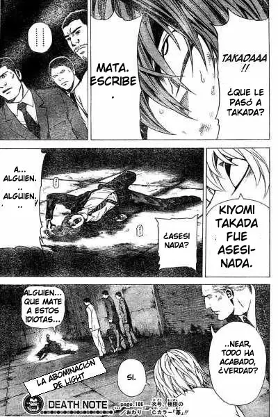Death Note capítulo 106, página 19