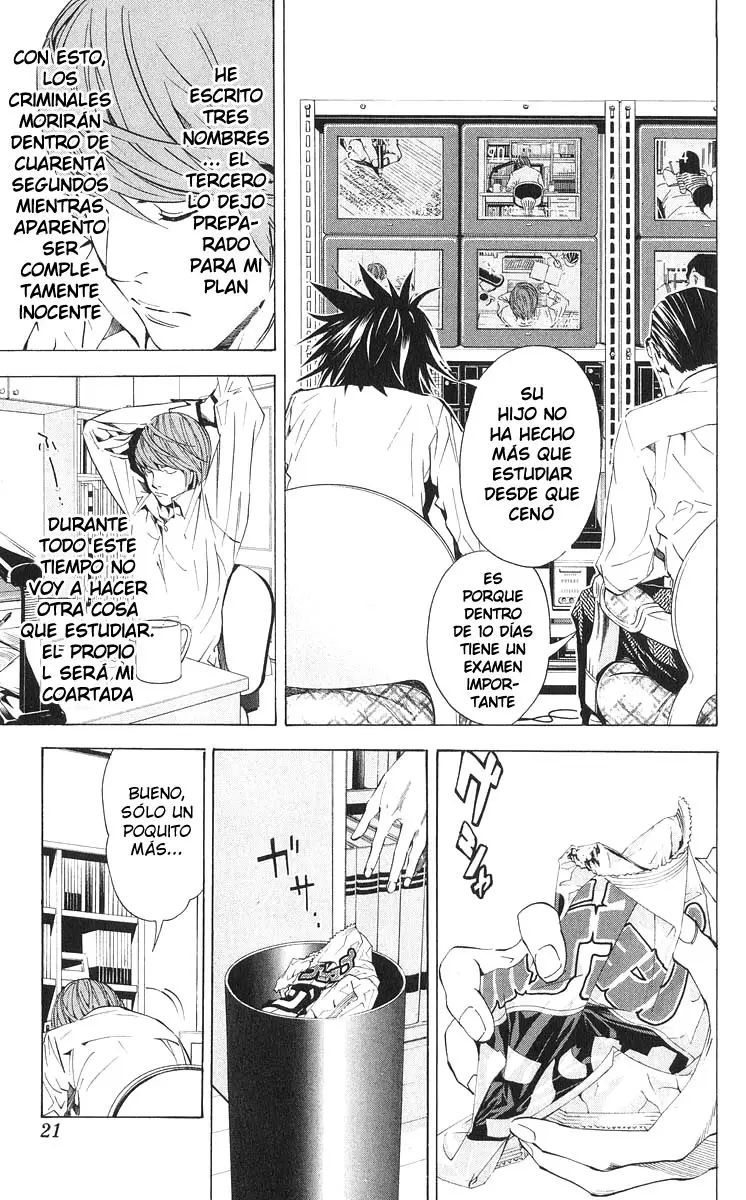 Death Note capítulo 17, página 21