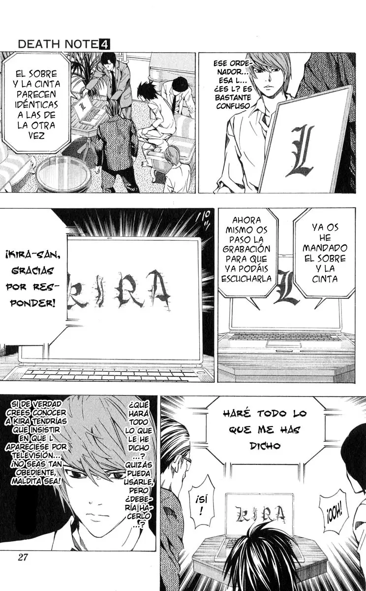 Death Note capítulo 26, página 28