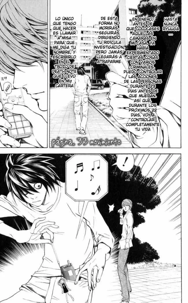 Death Note capítulo 33, página 1