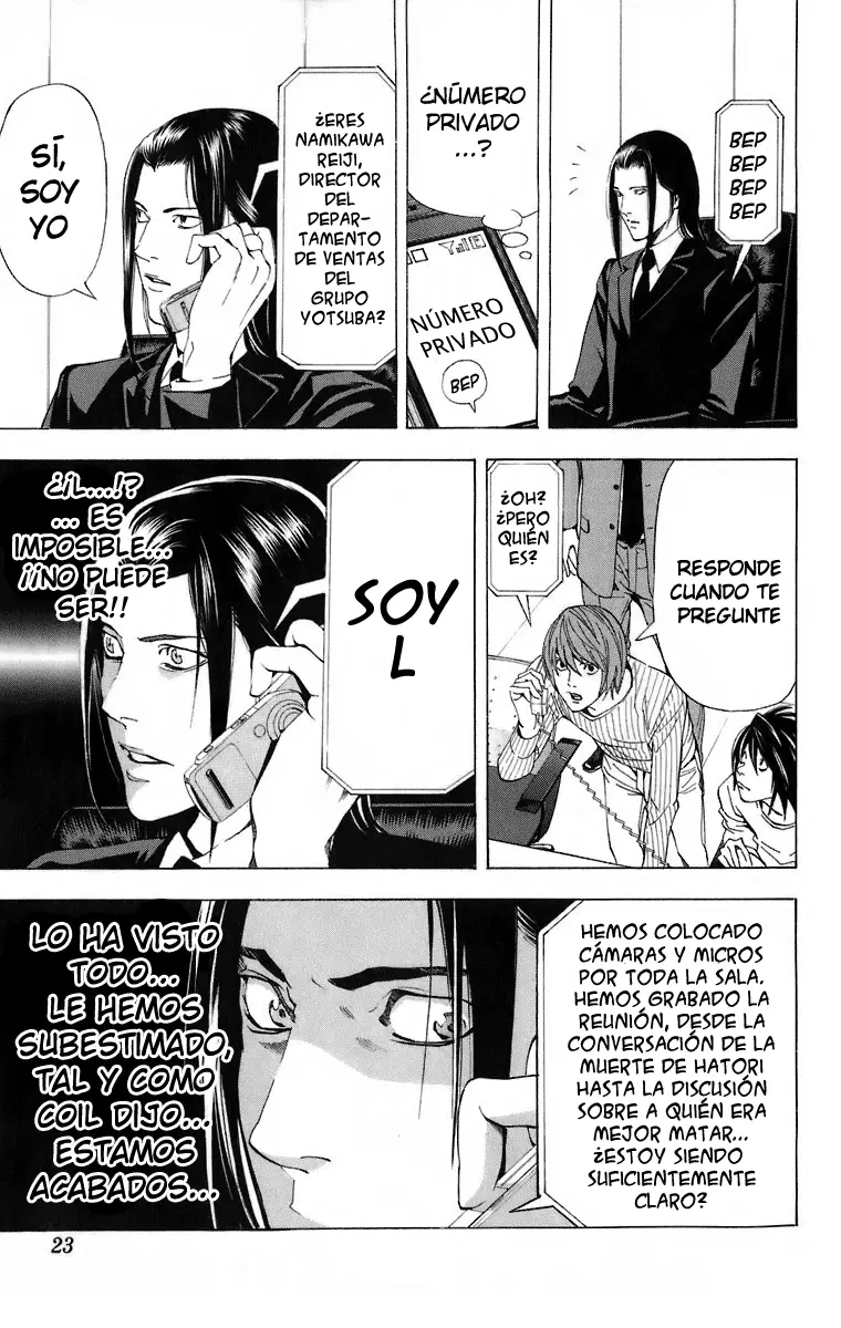 Death Note capítulo 44, página 23