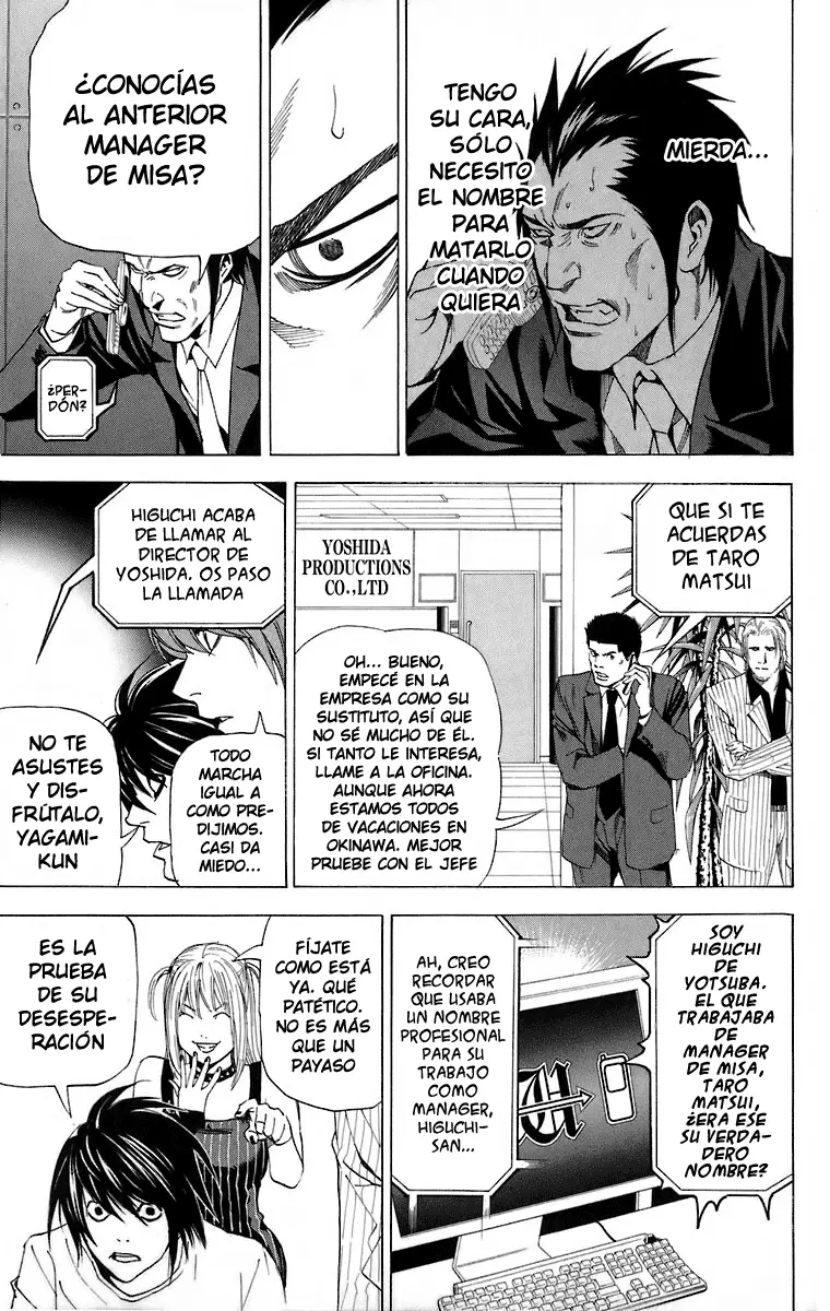 Death Note capítulo 50, página 19