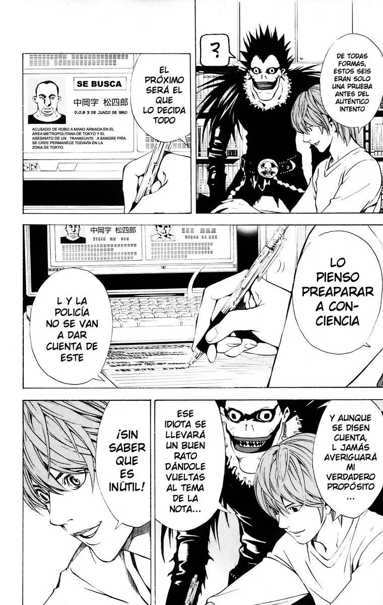 Death Note capítulo 6, página 18