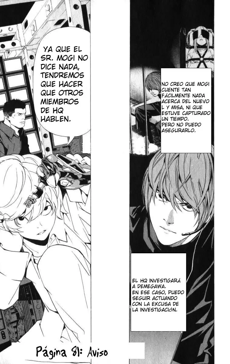 Death Note capítulo 81, página 1