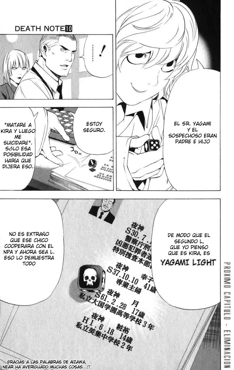 Death Note capítulo 82, página 19