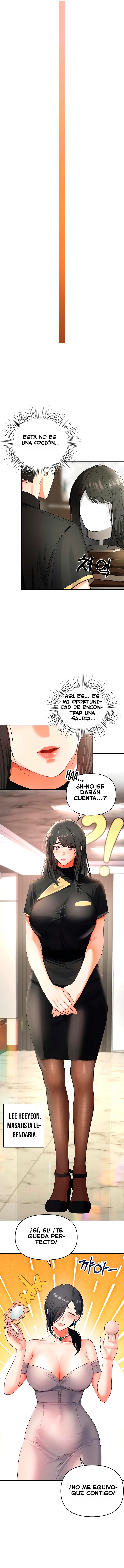 En la tienda de masajes, soy el único hombre capítulo 1, página 21