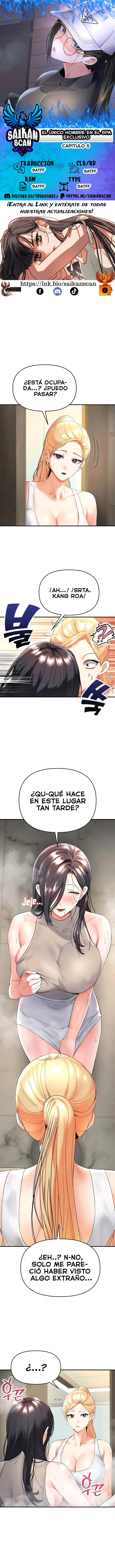 En la tienda de masajes, soy el único hombre capítulo 5, página 1