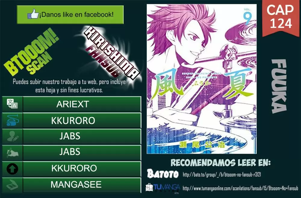 Fuuka capítulo 124, página 1